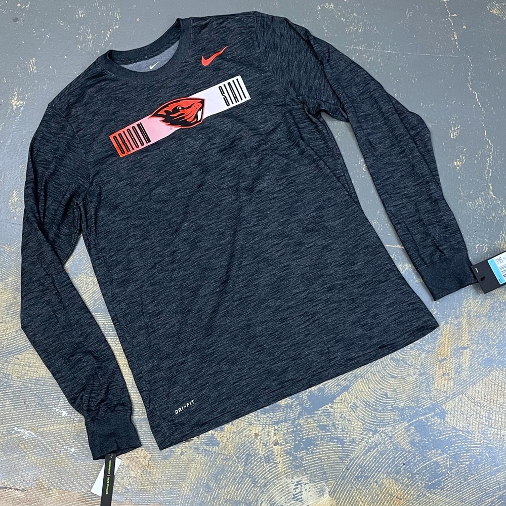 Nike Oregon State Beavers CQ2266-010 Long Sleeve Shirt Medium